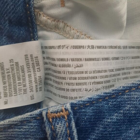 Hollister Ultra High Rise Mini Skirt DIY Embroidered Pocket Size 7 - Picture 5 of 6